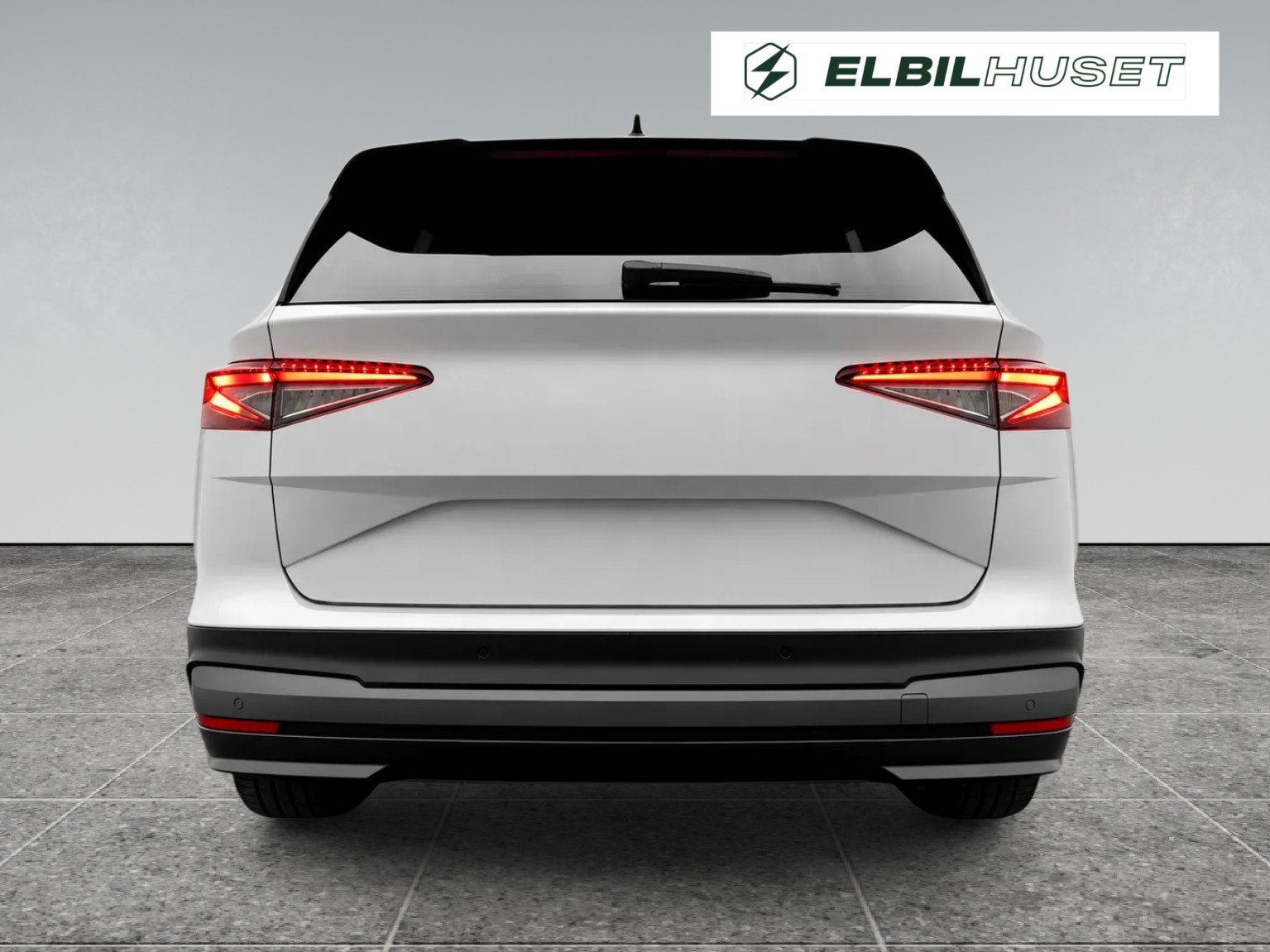 Grå Skoda Enyaq fra 2024