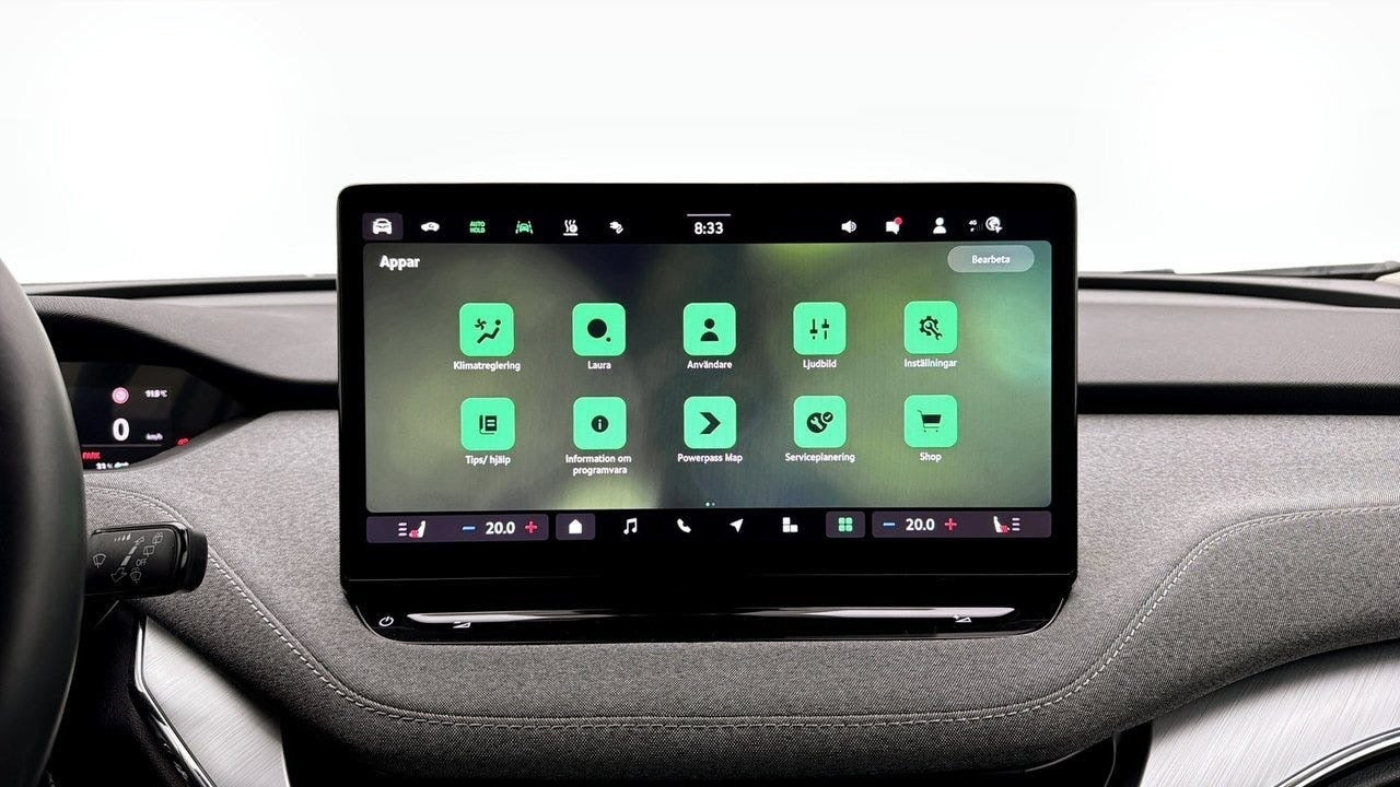 Grå Skoda Enyaq fra 2024