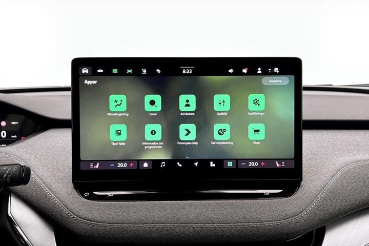 Grå Skoda Enyaq fra 2024