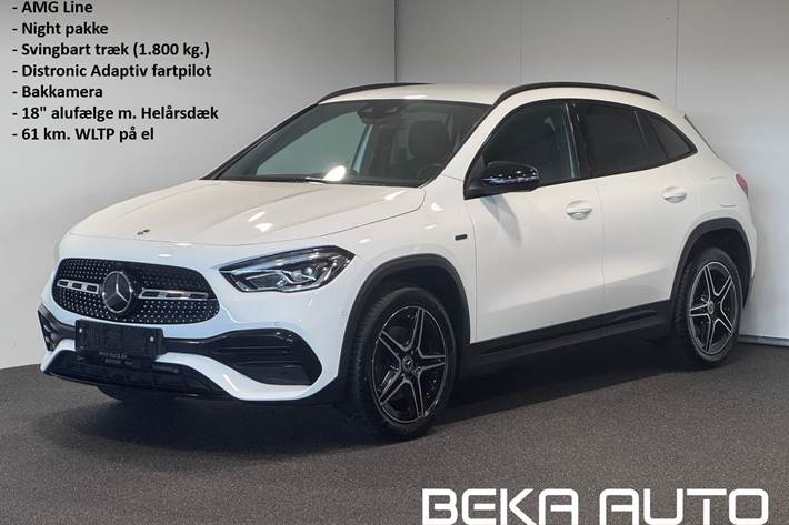 Hvid Mercedes GLA250 e fra 2020