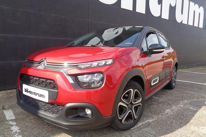 Rød Citroën C3 fra 2023 set udefra