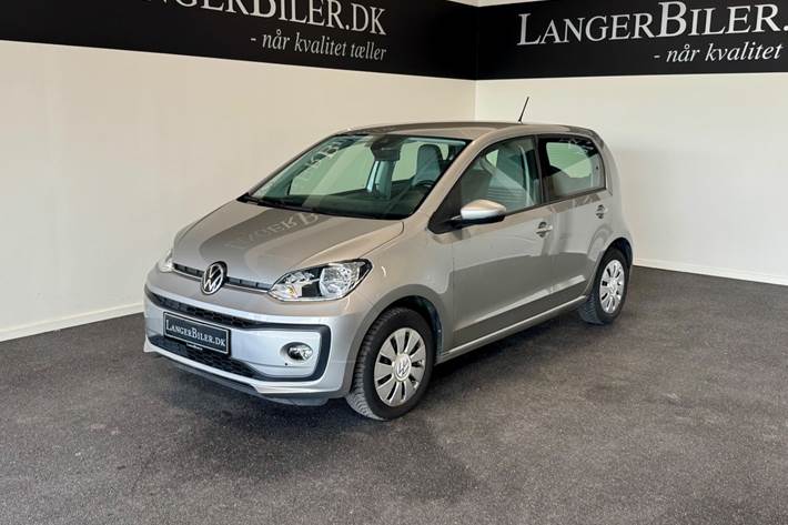 Grå VW UP! fra 2022 set udefra