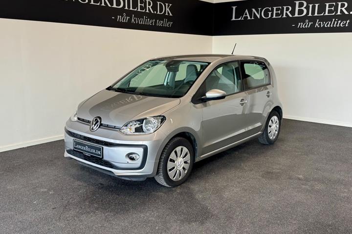 Grå VW UP! fra 2022 set udefra