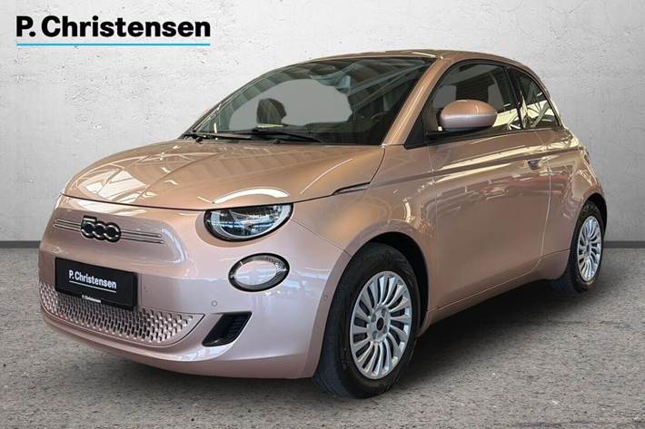 Grå Fiat 500e fra 2023