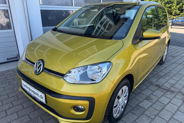 Gul VW UP! fra 2018