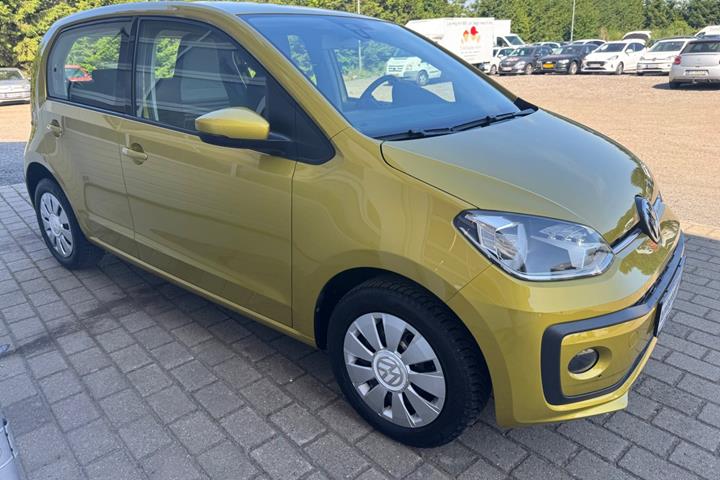 Gul VW UP! fra 2018