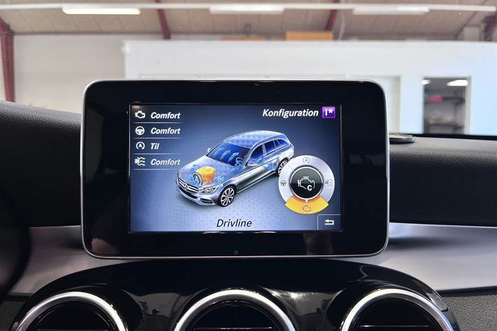 Grå Mercedes C220 d fra 2017