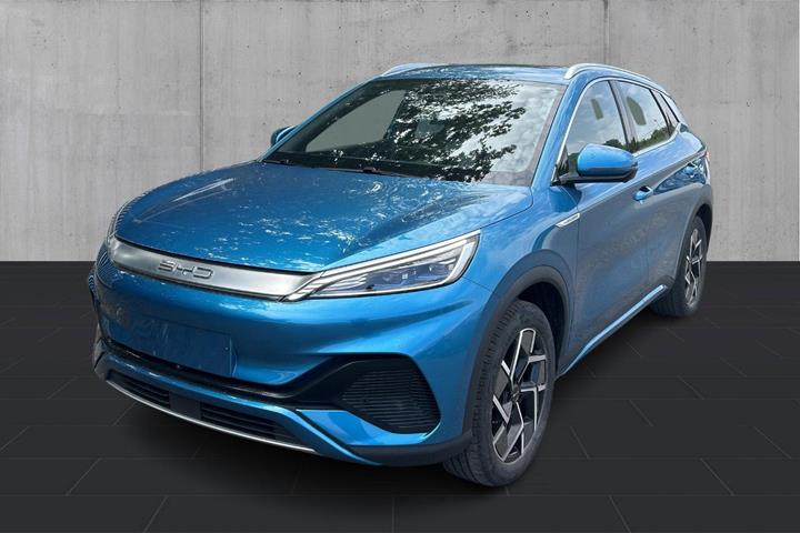 Blå BYD Atto 3 fra 2023 set udefra
