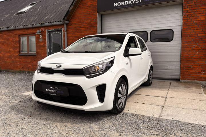 Hvid Kia Picanto fra 2018 set udefra