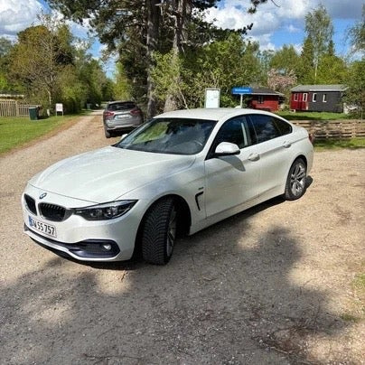 Hvid BMW 420i fra 2018