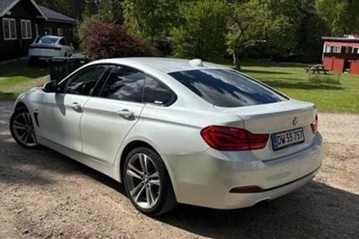 Hvid BMW 420i fra 2018