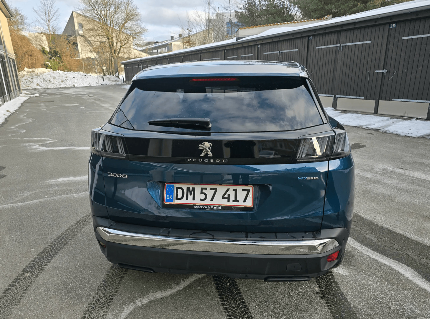 Blå Peugeot 3008 fra 2022