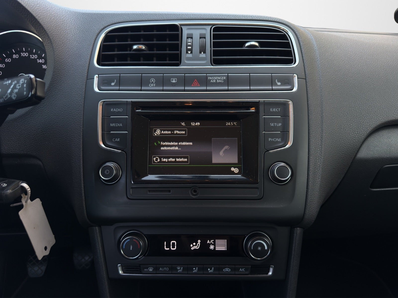 Sort VW Polo fra 2016