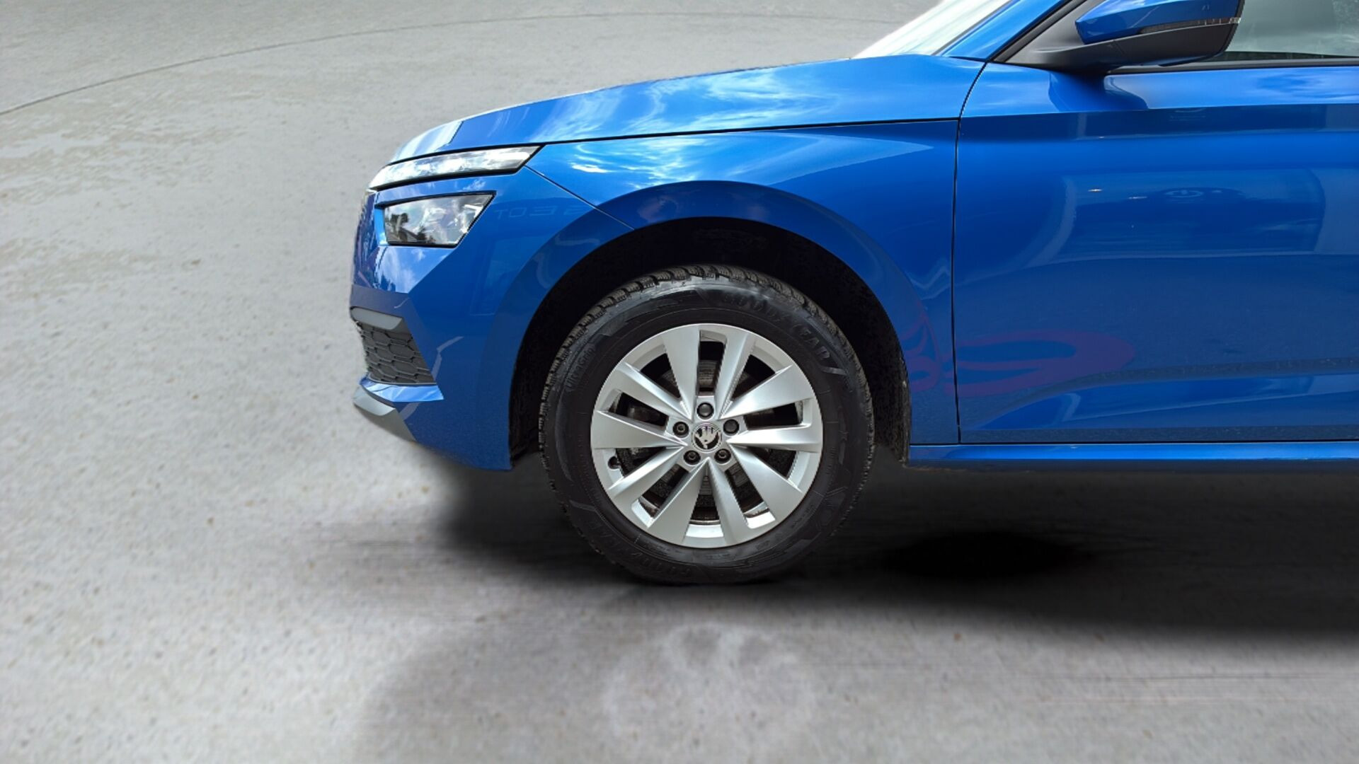 Blå Skoda Kamiq fra 2023
