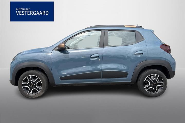 Blå Dacia Spring fra 2023