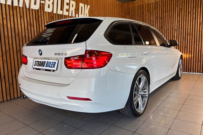 Hvid BMW 320d fra 2015