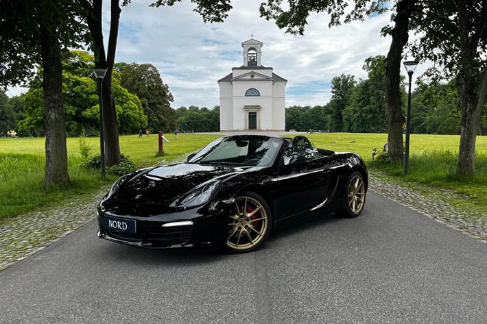 Sort Porsche Boxster S fra 2014
