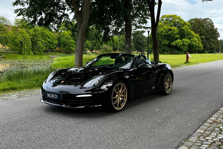 Sort Porsche Boxster S fra 2014