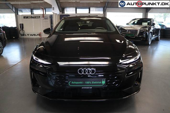Sort Audi A6 e-tron fra 2025