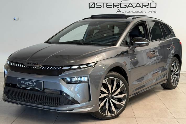 Grå Skoda Enyaq fra 2026