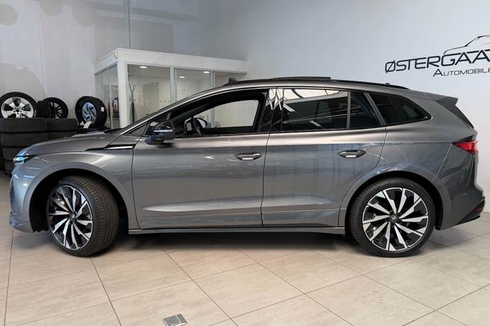 Grå Skoda Enyaq fra 2026