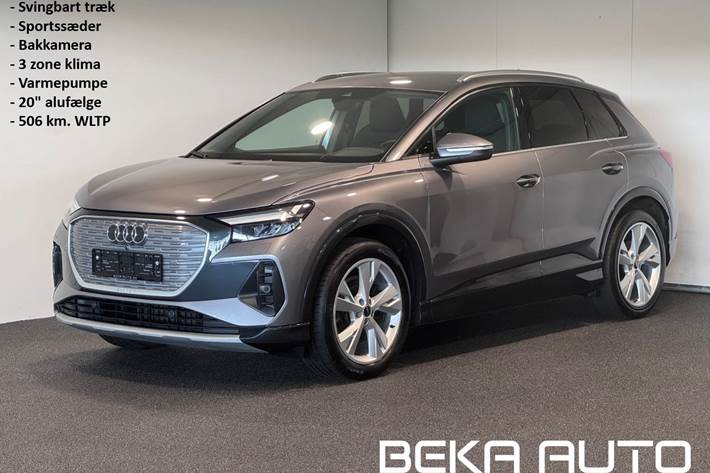 Grå Audi Q4 e-tron fra 2025