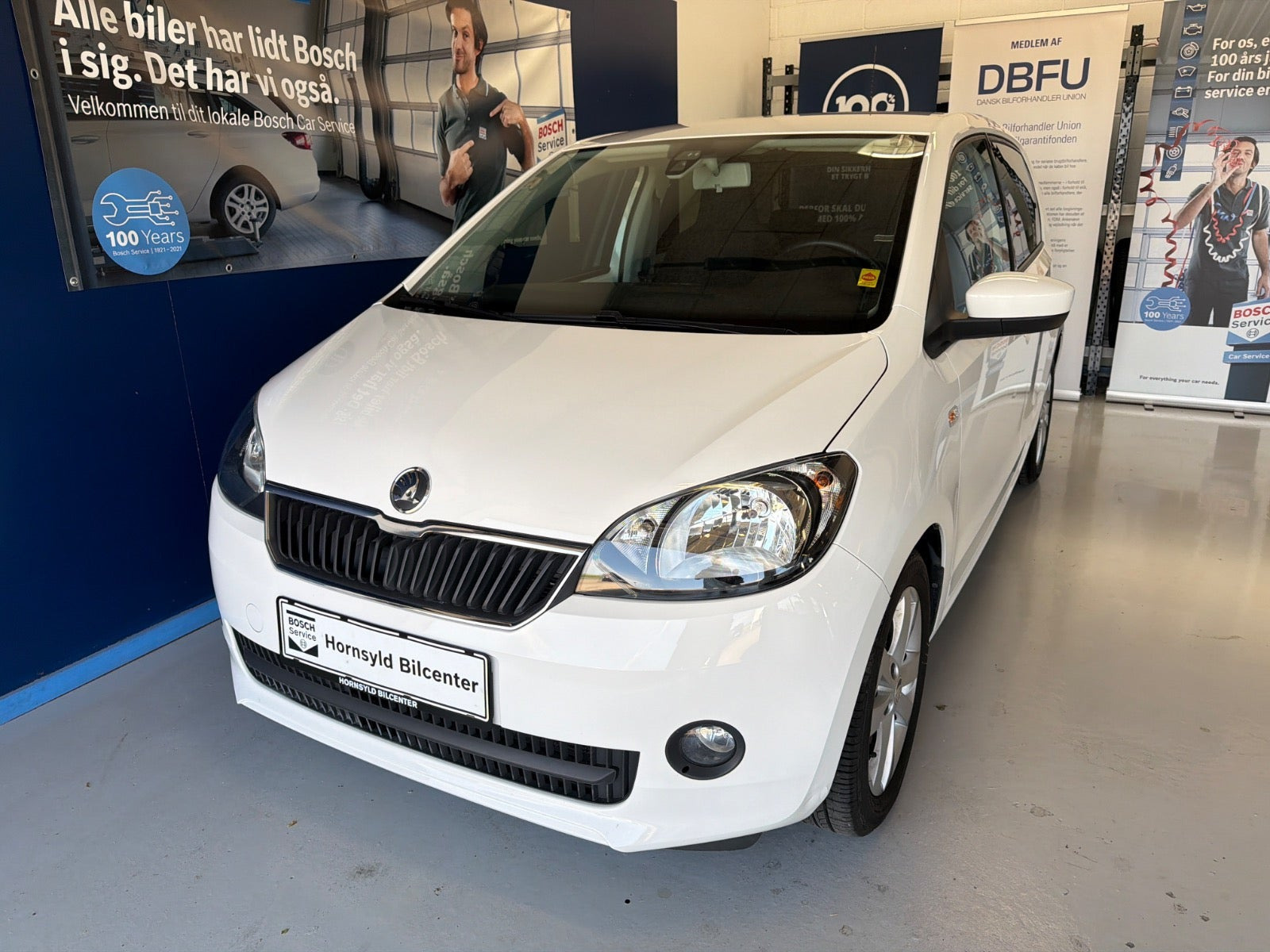 Hvid Skoda Citigo fra 2013