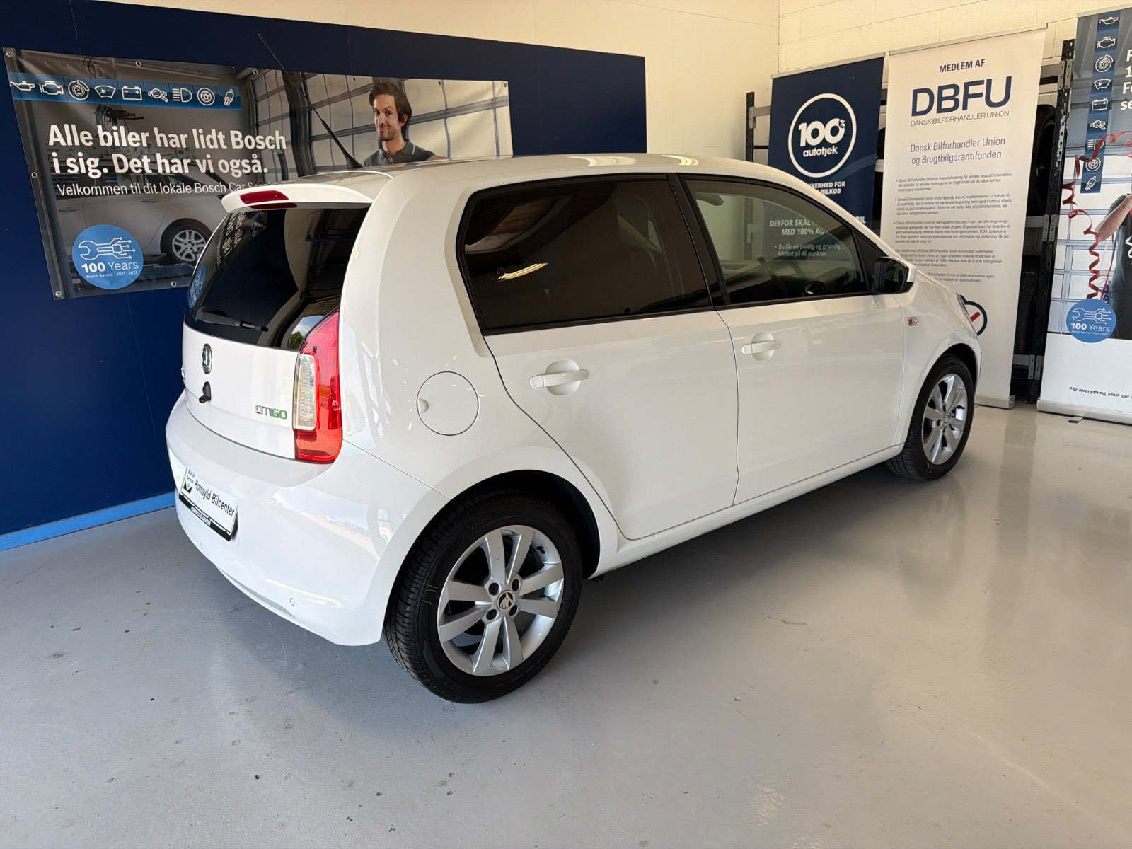 Hvid Skoda Citigo fra 2013