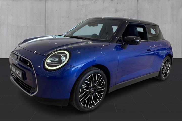 Blå Mini Cooper SE fra 2024
