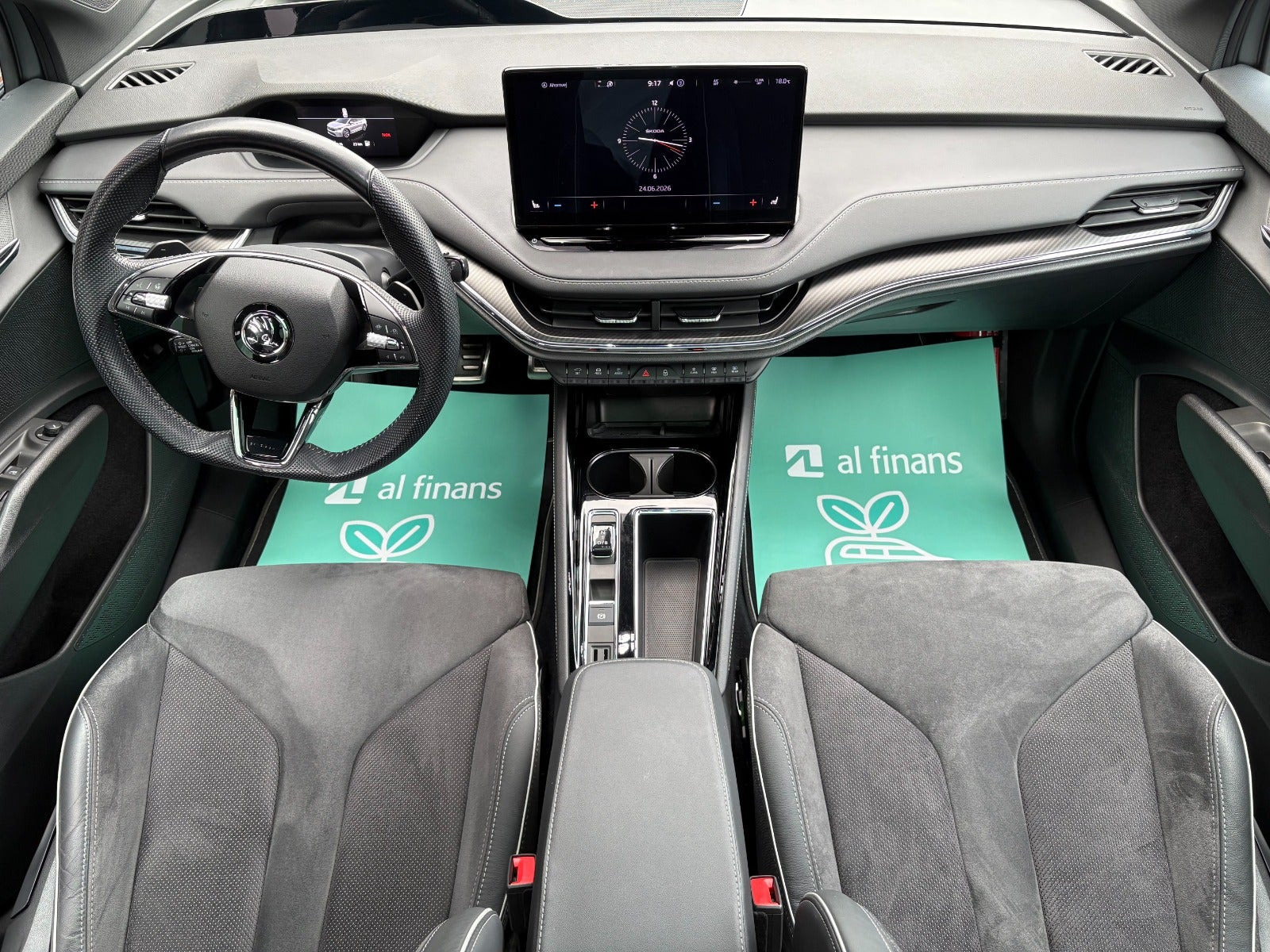Sort Skoda Enyaq fra 2023