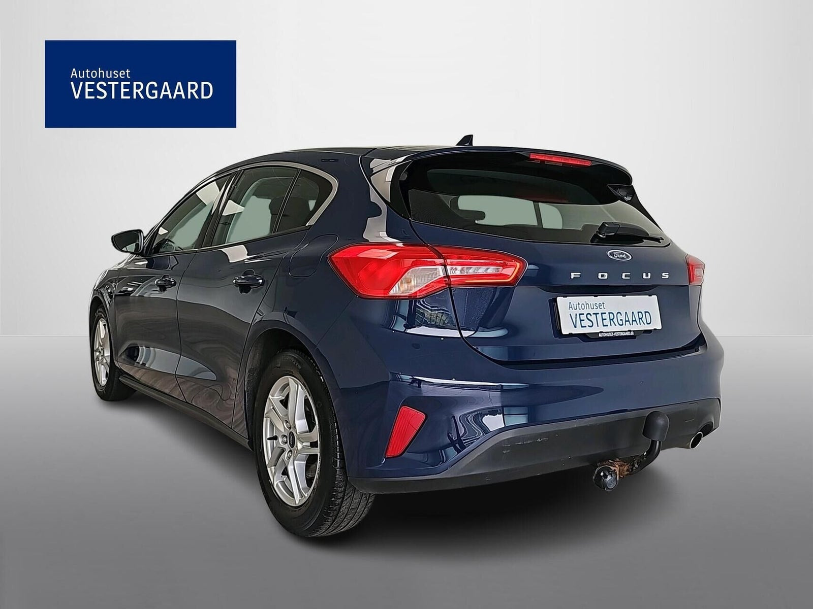 Blå Ford Focus fra 2019