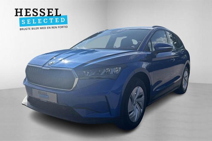 Blå Skoda Enyaq fra 2021