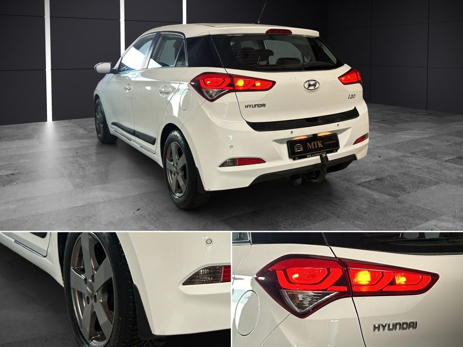 Hvid Hyundai i20 fra 2015