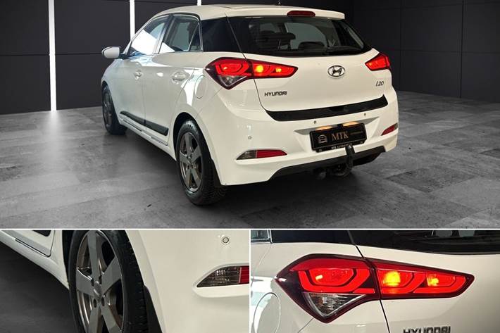 Hvid Hyundai i20 fra 2015