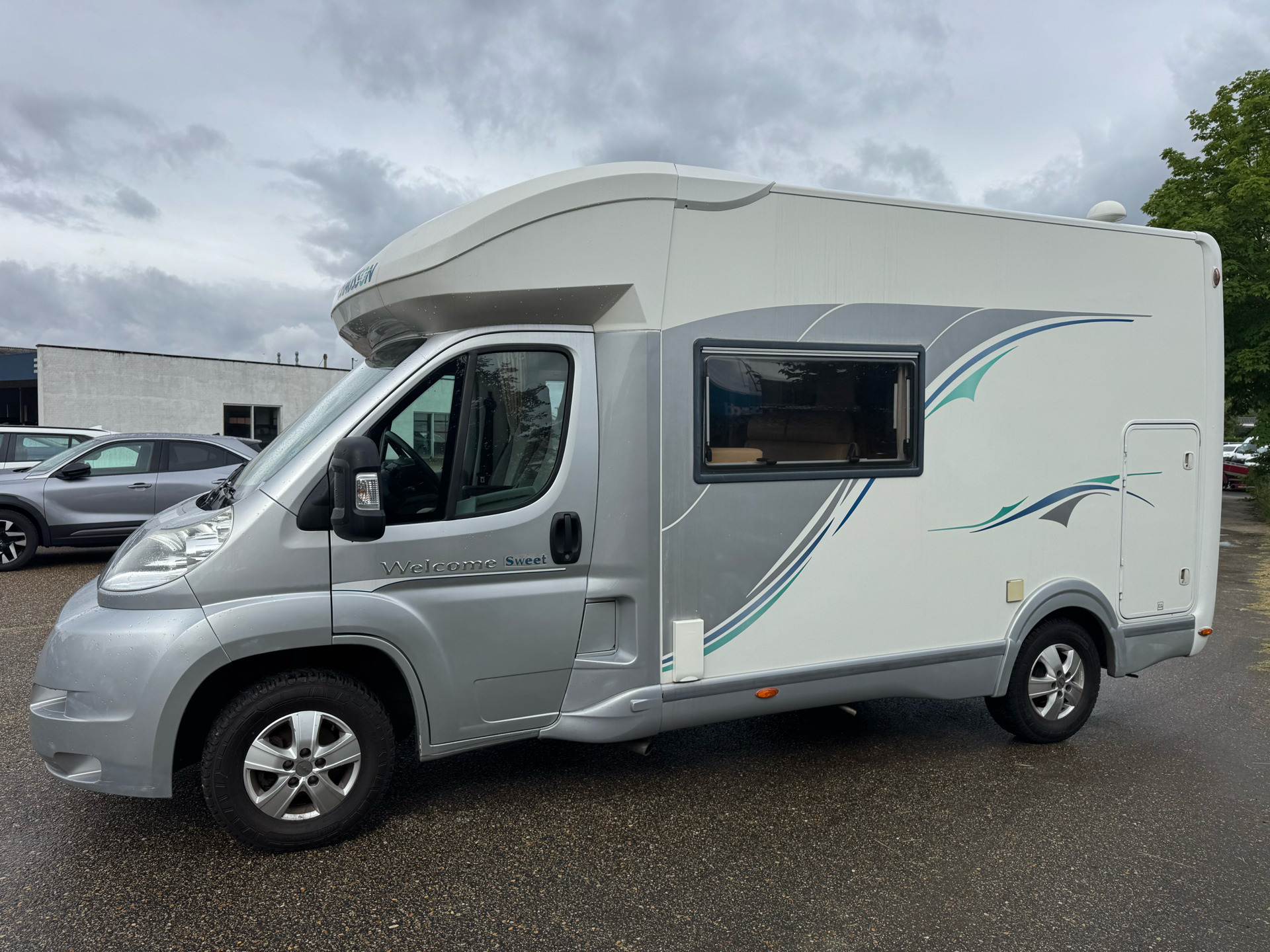 Sølv Fiat Ducato fra 2010