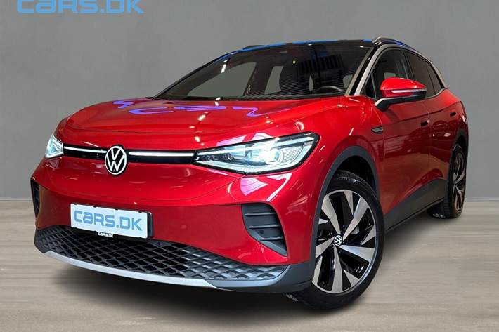 Rød VW ID.4 fra 2024 set udefra