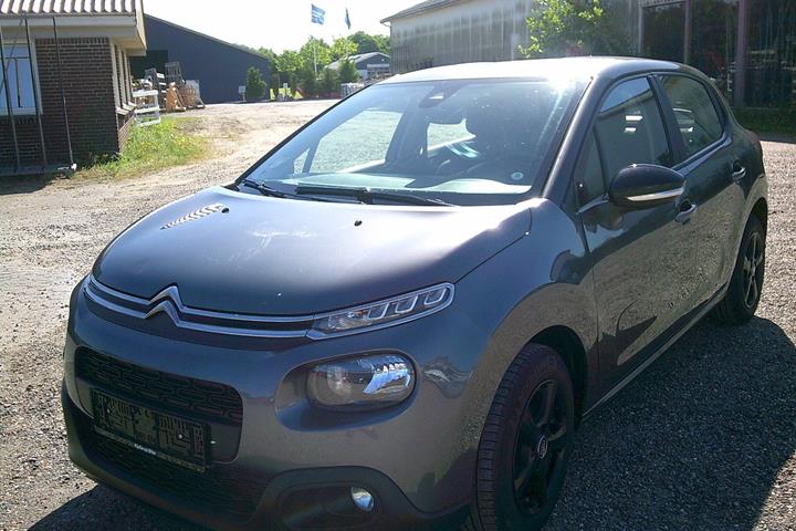 Gul Citroën C3 fra 2018 set udefra
