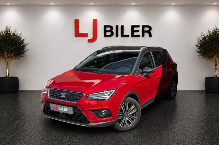 Rød Seat Arona fra 2019 set udefra
