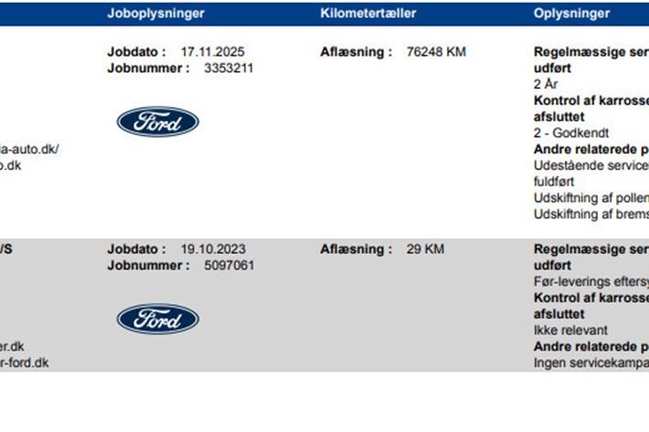 Hvid Ford Mustang Mach-E fra 2023