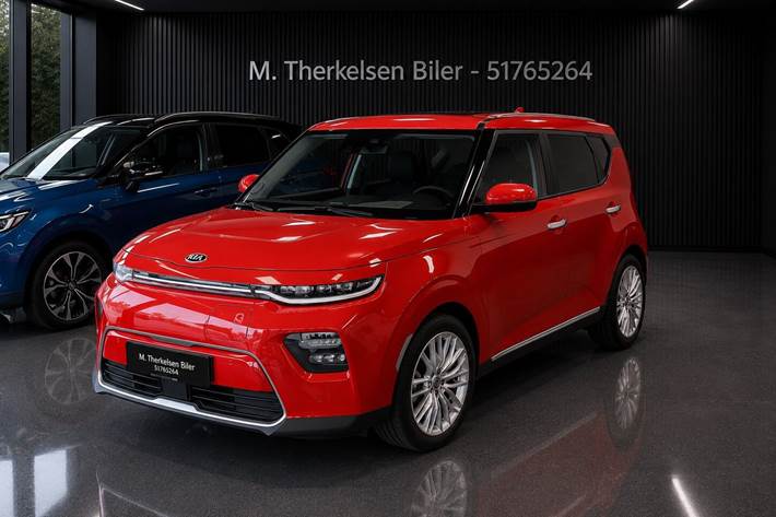 Rød Kia e-Soul fra 2019
