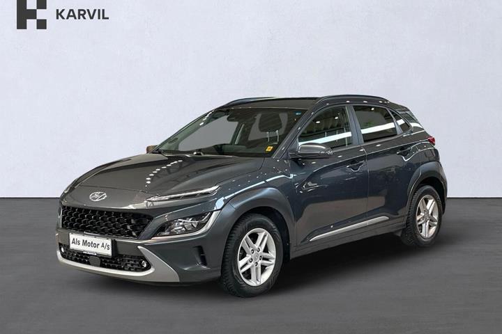 Grå Hyundai Kona fra 2022 set udefra