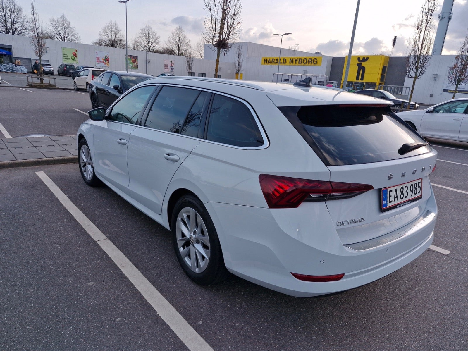 Hvid Skoda Octavia fra 2020