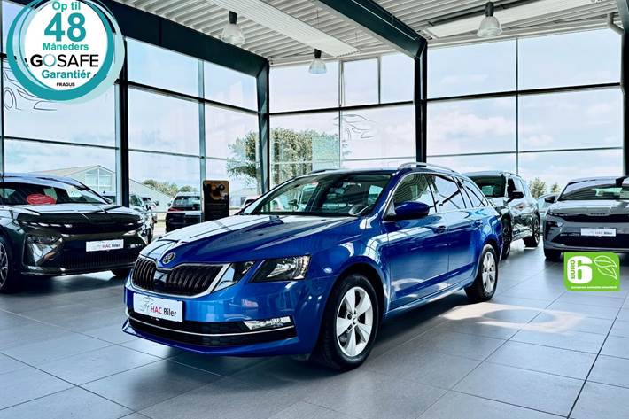 Blå Skoda Octavia fra 2020