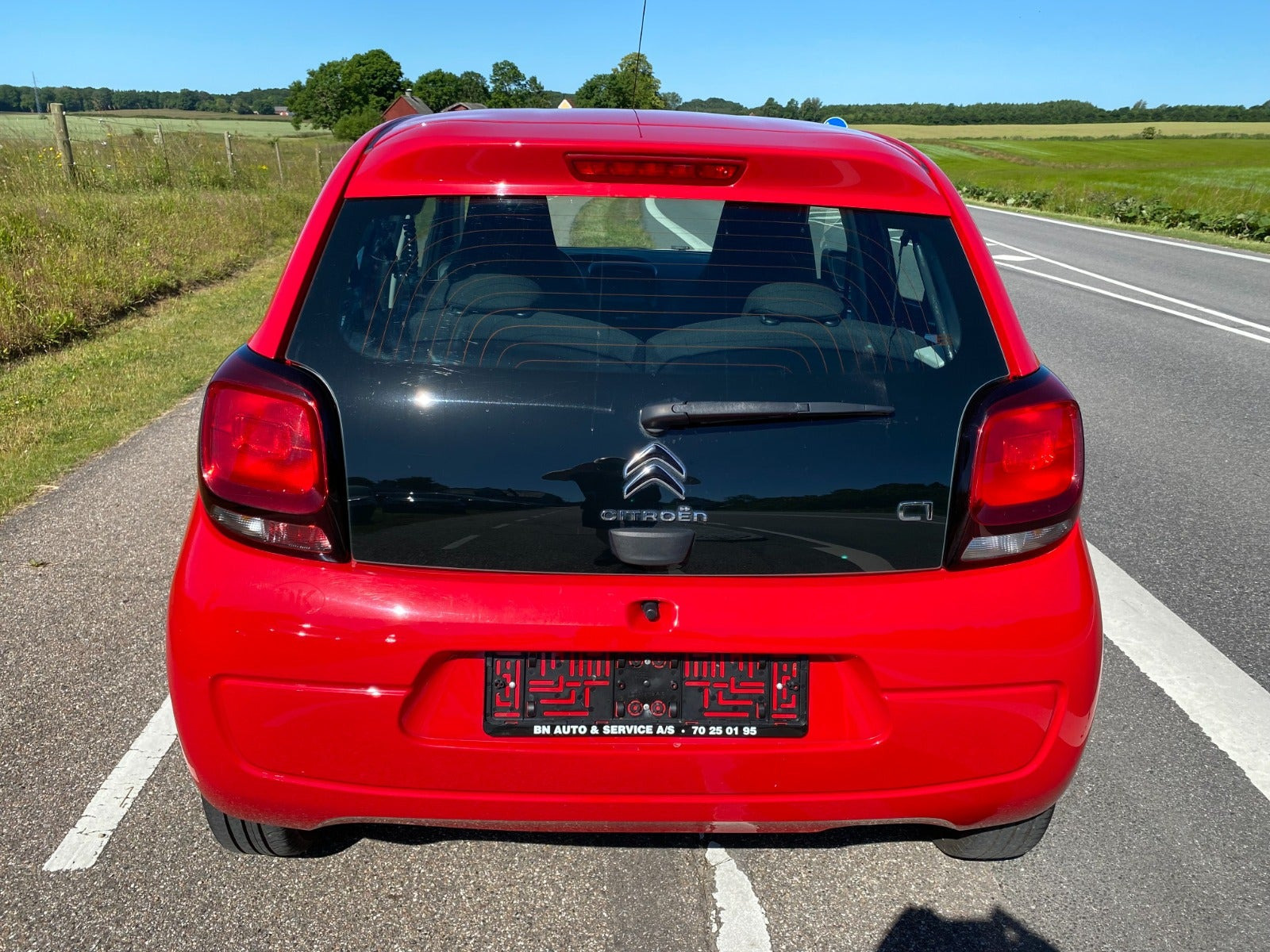 Rød Citroën C1 fra 2019