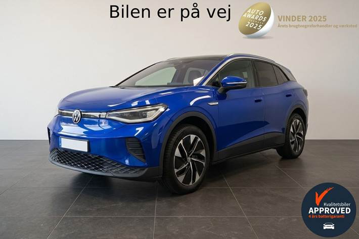 Blå VW ID.4 fra 2021