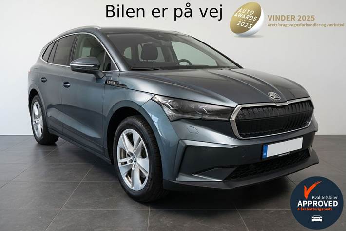 Grå Skoda Enyaq fra 2021