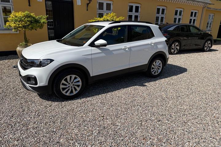 Hvid VW T-Cross fra 2020