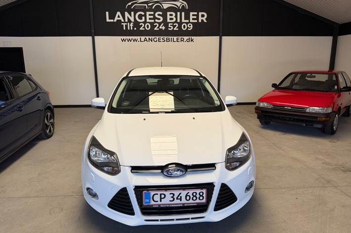 Hvid Ford Focus fra 2014