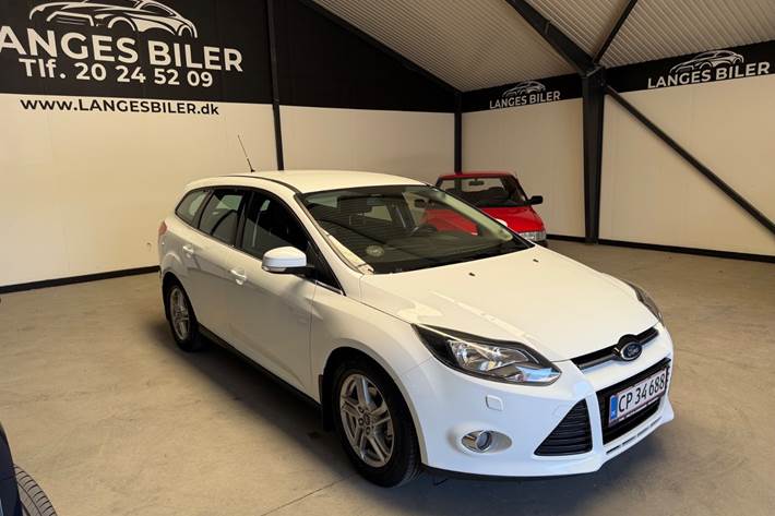 Hvid Ford Focus fra 2014