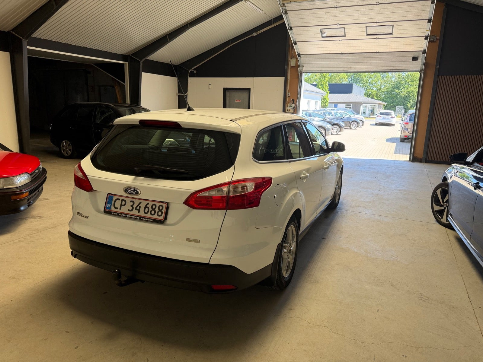 Hvid Ford Focus fra 2014